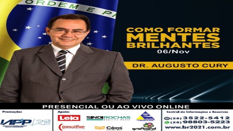 Notícia: TREINAMENTO COM AUGUSTO CURY AUXILIA NA EXCELÊNCIA EMOCIONAL E PROFISSIONAL