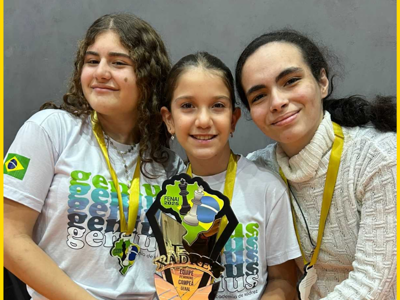 Notícia: ACIEI PARABENIZA CATARINA MACHADO POR TÍTULO DE MESTRE NACIONAL DE XADREZ